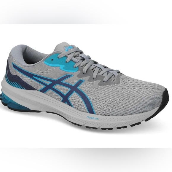 ASICS Men's GT-1000 12 Running Shoes - Piedmont Grey/Indigo Blue - Picture 2 of 16